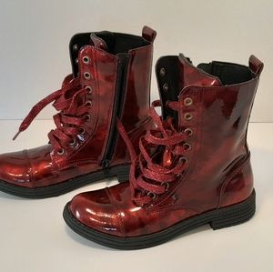 umi Stomp Zipper Boot Red Kids